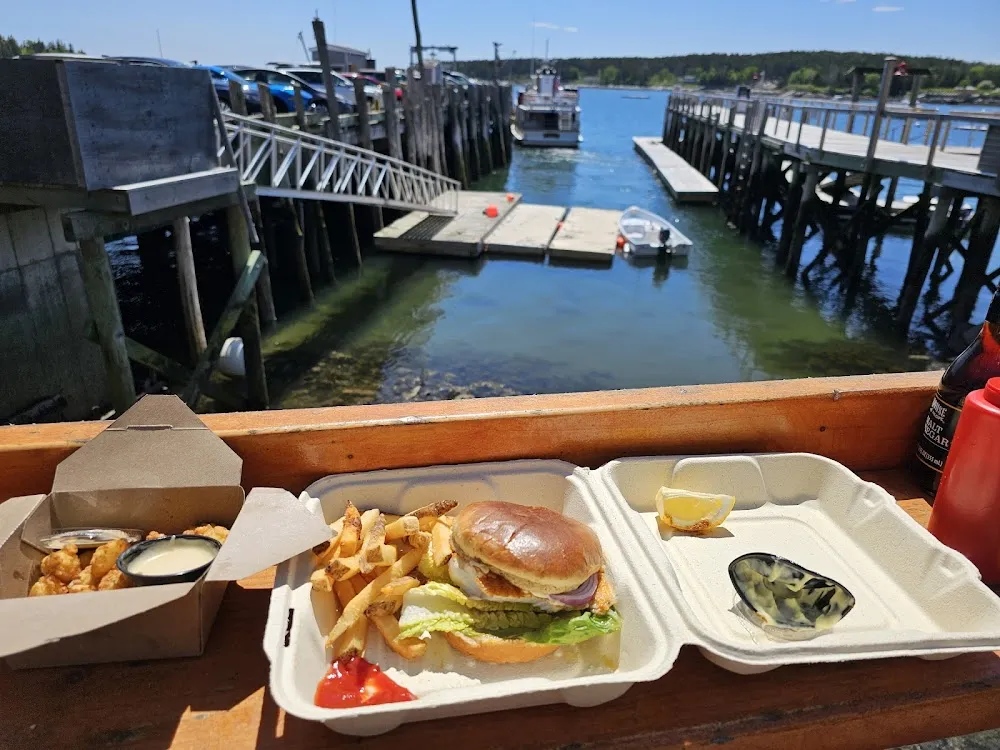 Blackened Haddock Sandwich and Fries